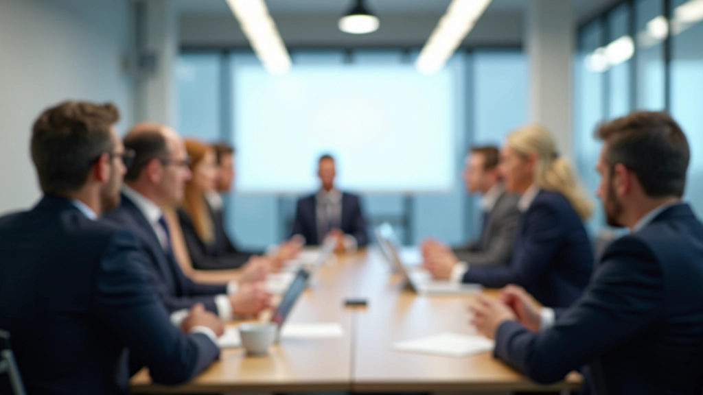 Konferenzraum mit Teilnehmern in Diskussion